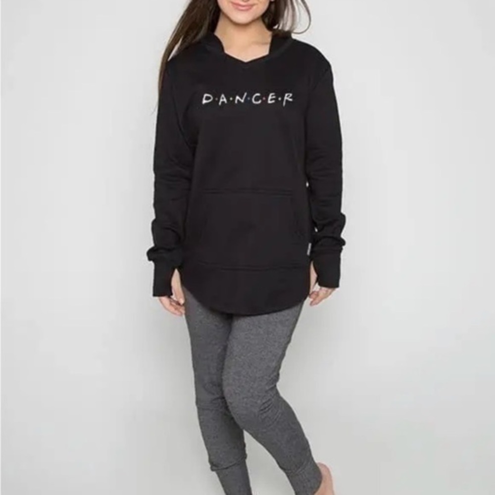 Sugar and Bruno Friends Dancer – 365 French Terry Hoodie, Black